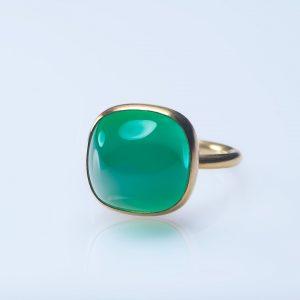 Green opal Berry ring