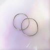 gold hoops in 18ct white gold handmade in London