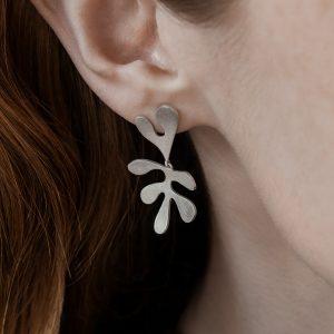 Seaflower Earrings in Silver