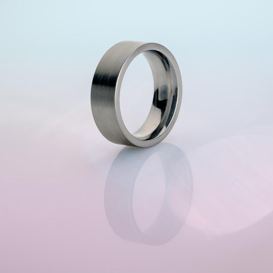 Wide Ring in Steel image 0