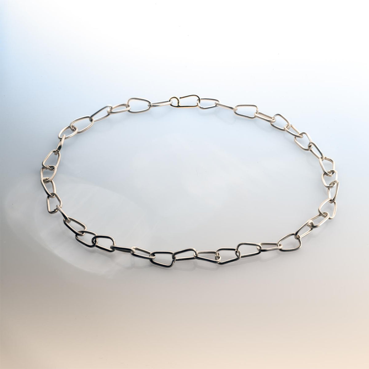 Force of Nature Link Necklace in Silver and Fairmined 18ct Gold image 2