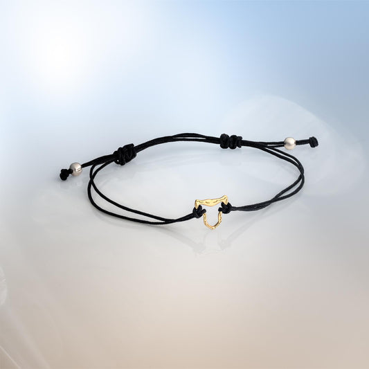 Force of Nature Jaguar Macrame Bracelet in 18ct Fairmined Gold image 0