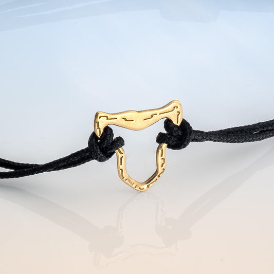 Force of Nature Jaguar Macrame Bracelet in 18ct Fairmined Gold image 1