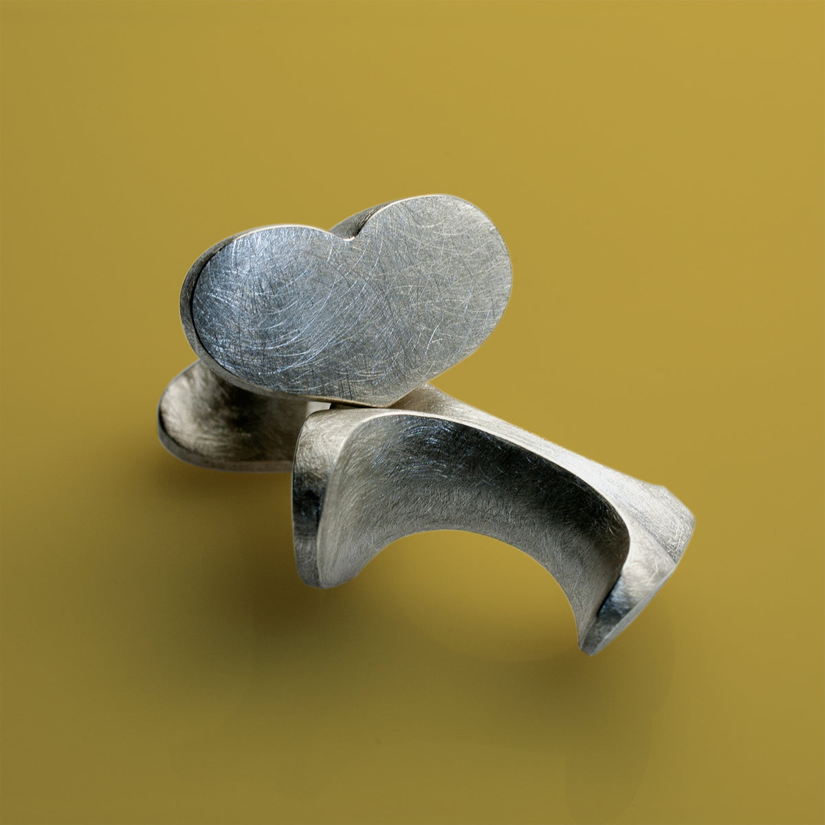 Heart Cufflinks - matt image