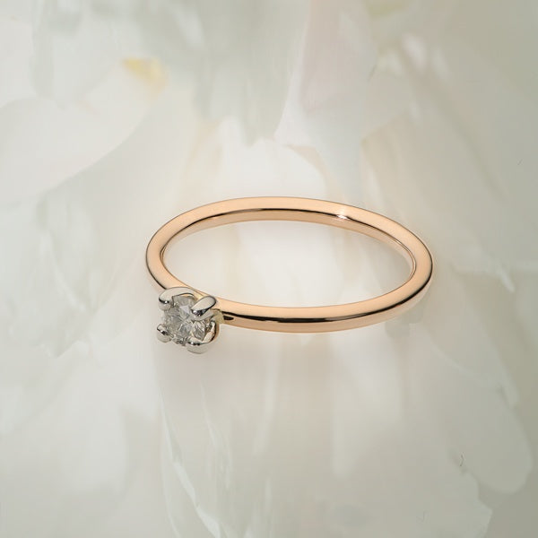 Peony Bud Ring - Baby Rose Peony Bud ring image