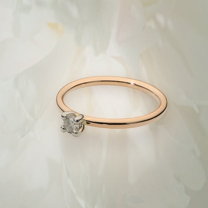 Peony Bud Ring - Baby Rose Peony Bud ring image
