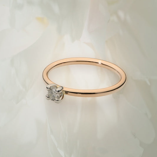 Peony Bud Ring - Baby Rose Peony Bud ring image
