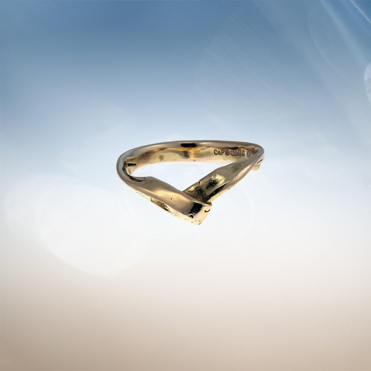 Force of Nature Fold ring in Fairmined Gold image 3