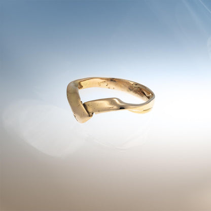 Force of Nature Fold ring in Fairmined Gold image 4