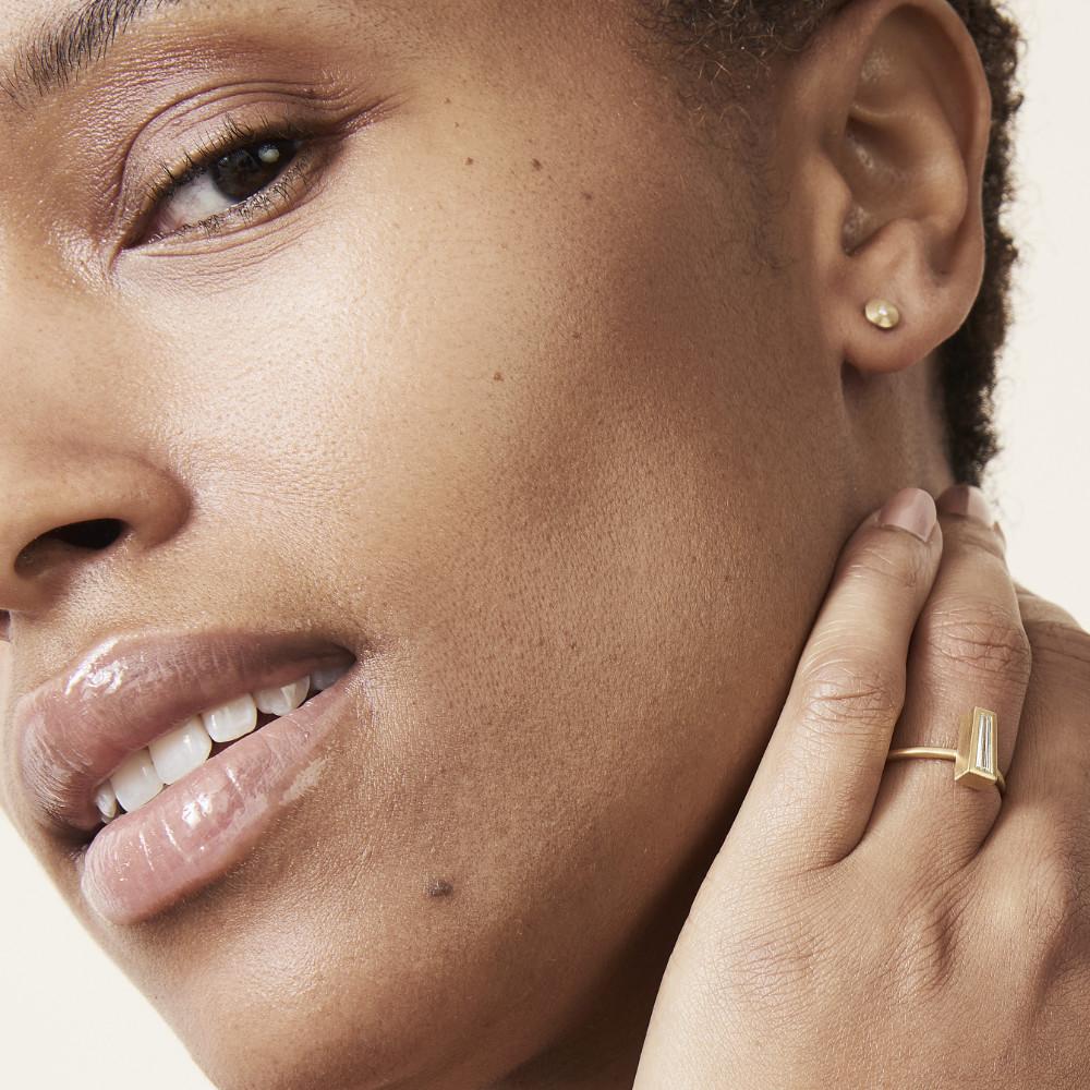 Round Studs with Diamonds image 13