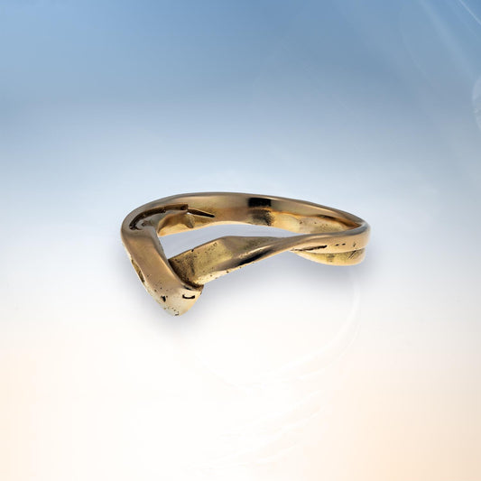Force of Nature Fold ring in Fairmined Gold image 1