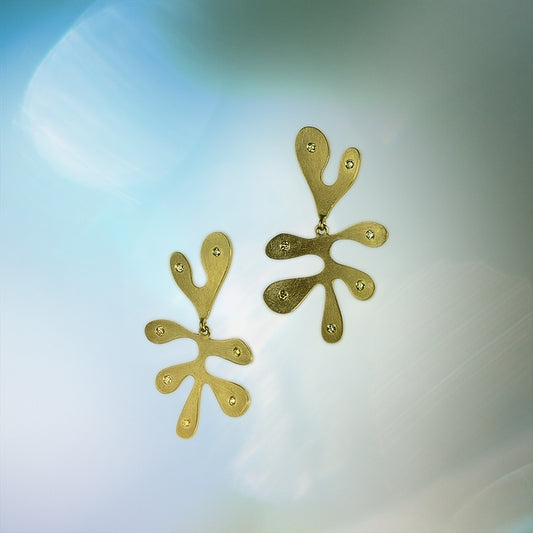 Seaflower Earrings in Fairmined 18ct Yellow Gold image 0