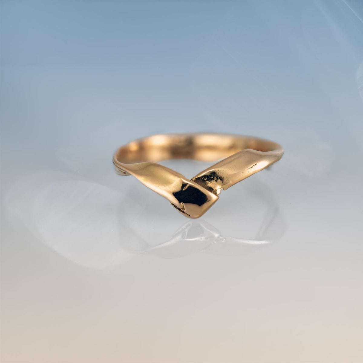 Force of Nature Fold ring in Fairmined Gold image 0