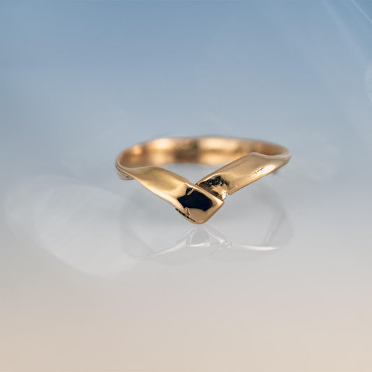 Force of Nature Fold ring in Fairmined Gold image 0