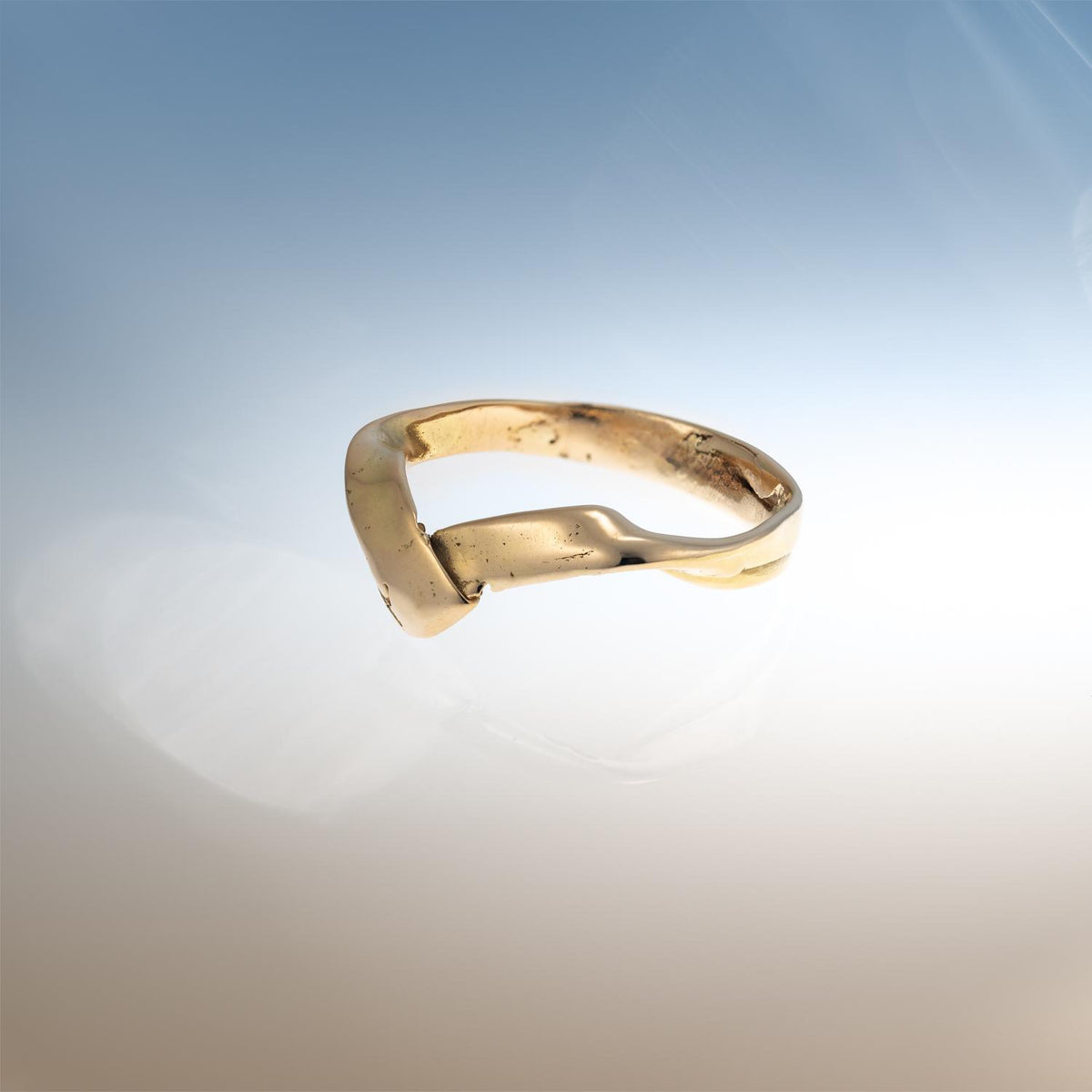 Force of Nature Fold ring in Fairmined Gold - narrow image