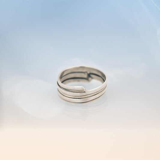 Force of Nature Wrapped Bands in 18ct Farmined Gold or Silver image 1