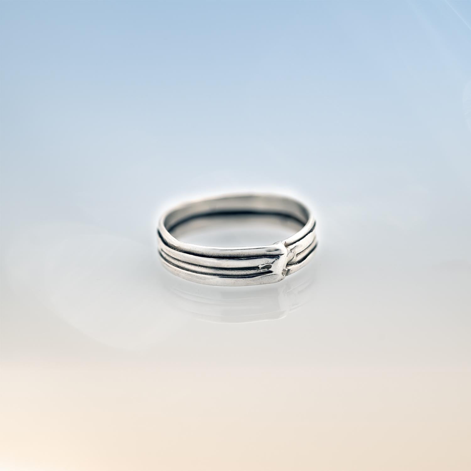Force of Nature Wrap rings in Fairmined Gold and Silver image 3