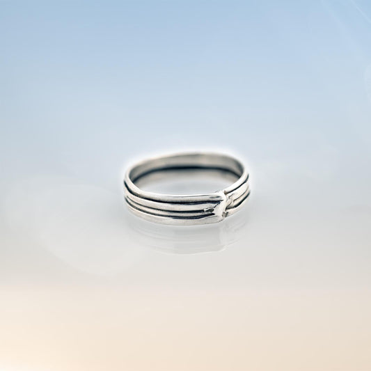 Force of Nature Wrap rings in Fairmined Gold and Silver image 3