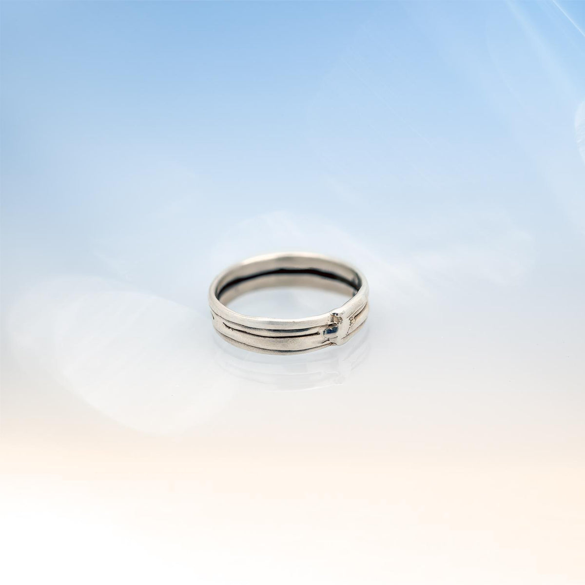 Force of Nature Wrap rings in Fairmined Gold and Silver - Silver, narrow image
