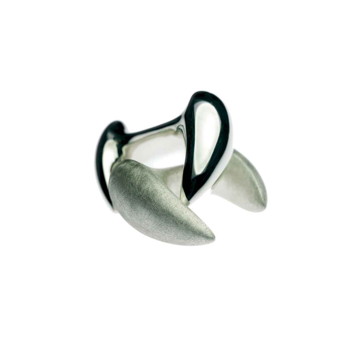 Carved Teardrop Cufflinks image 0