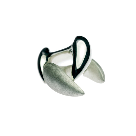 Carved Teardrop Cufflinks image 0