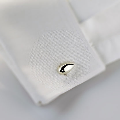 Carved Teardrop Cufflinks image 2