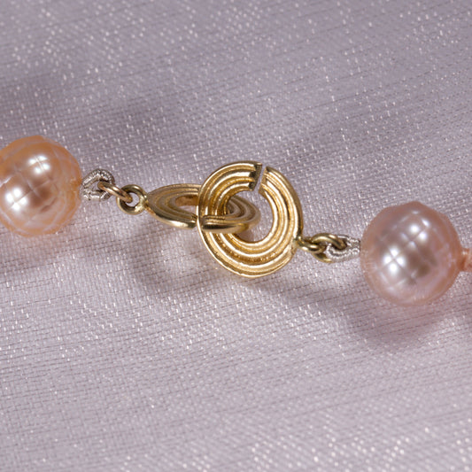 Faceted Freshwater Pearl Necklace