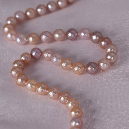 Faceted Freshwater Pearl Necklace